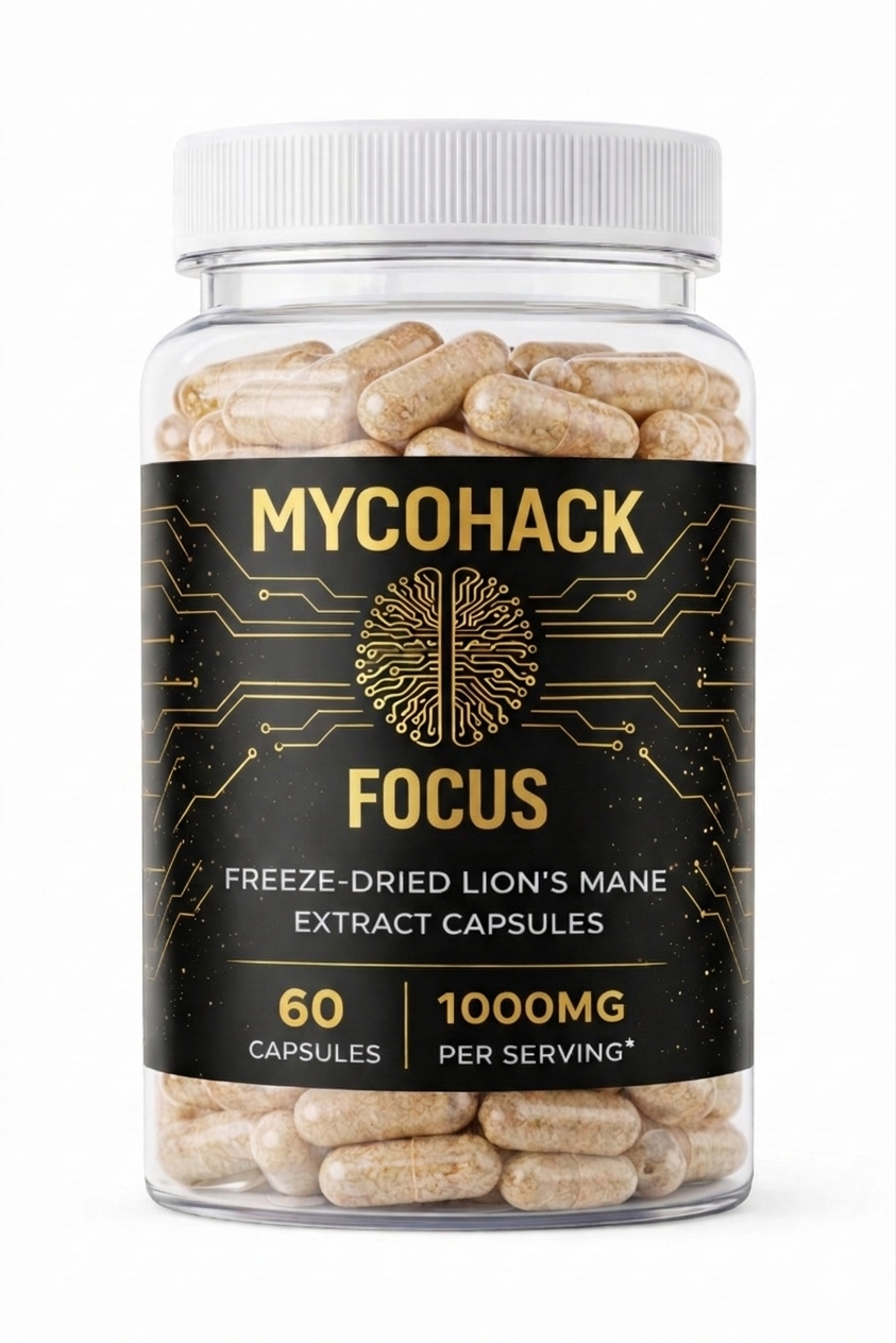 Mycohack FOCUS Lion's Mane freeze-dried extract capsules